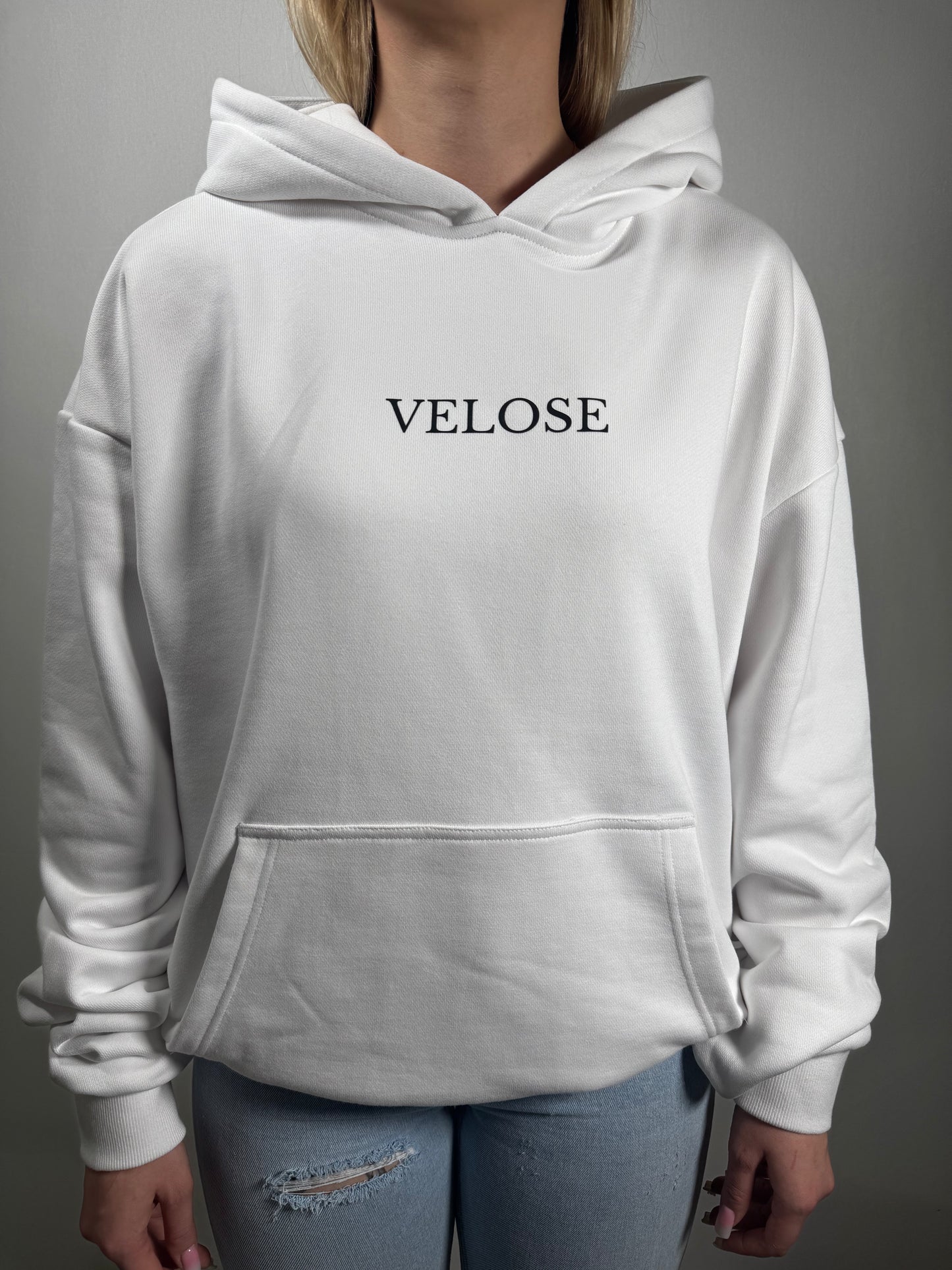 VELOSE HOODIE BASIC WHITE