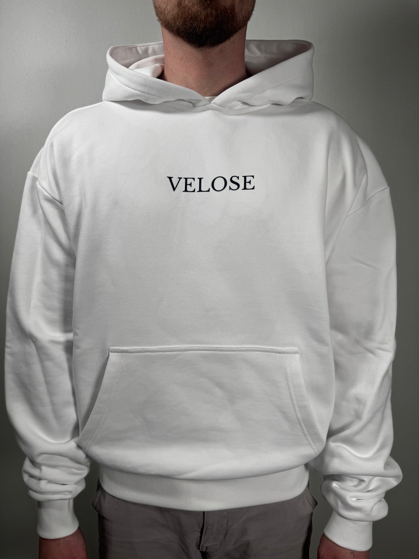 VELOSE HOODIE BASIC WHITE