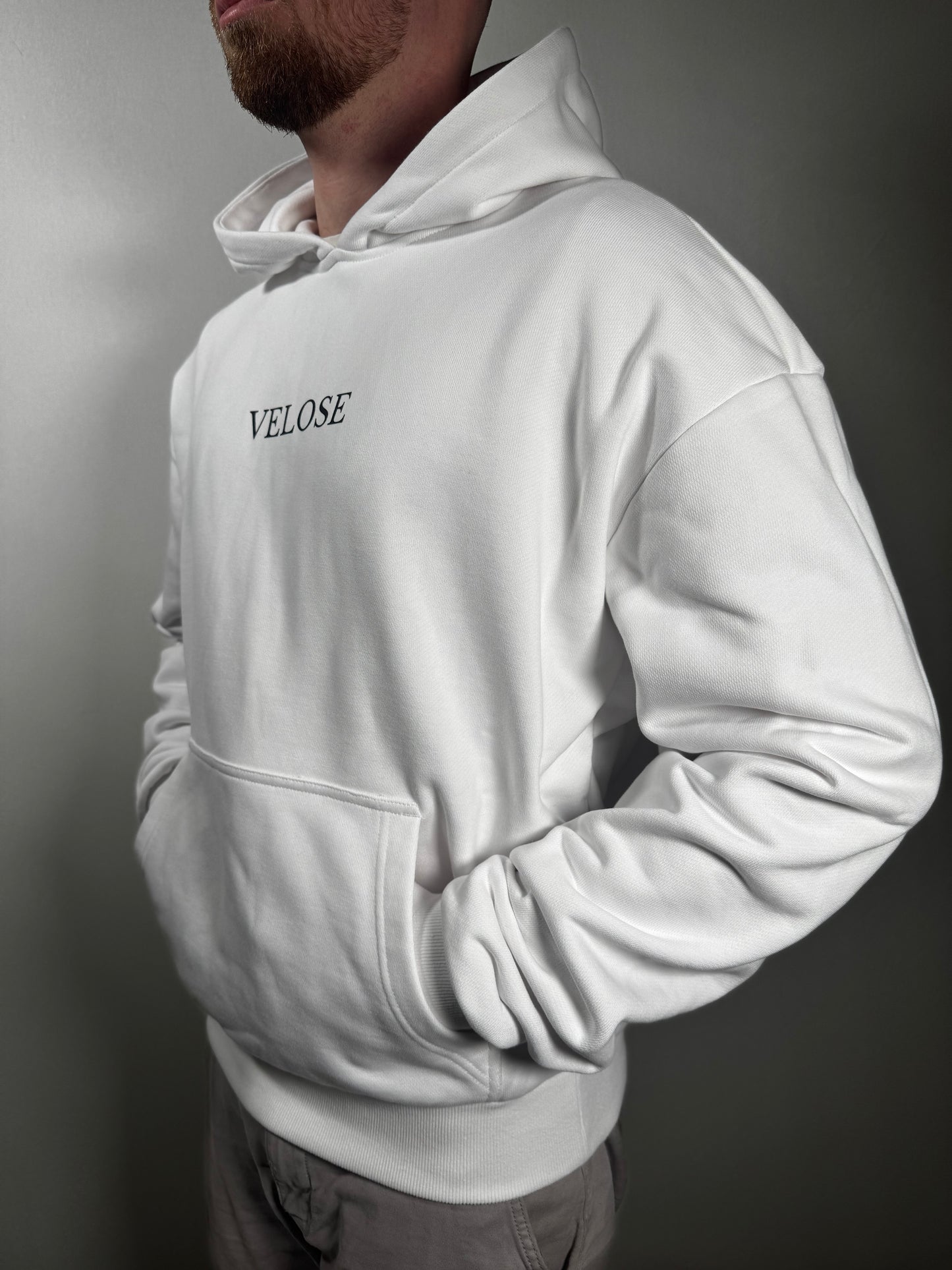 VELOSE HOODIE BASIC WHITE