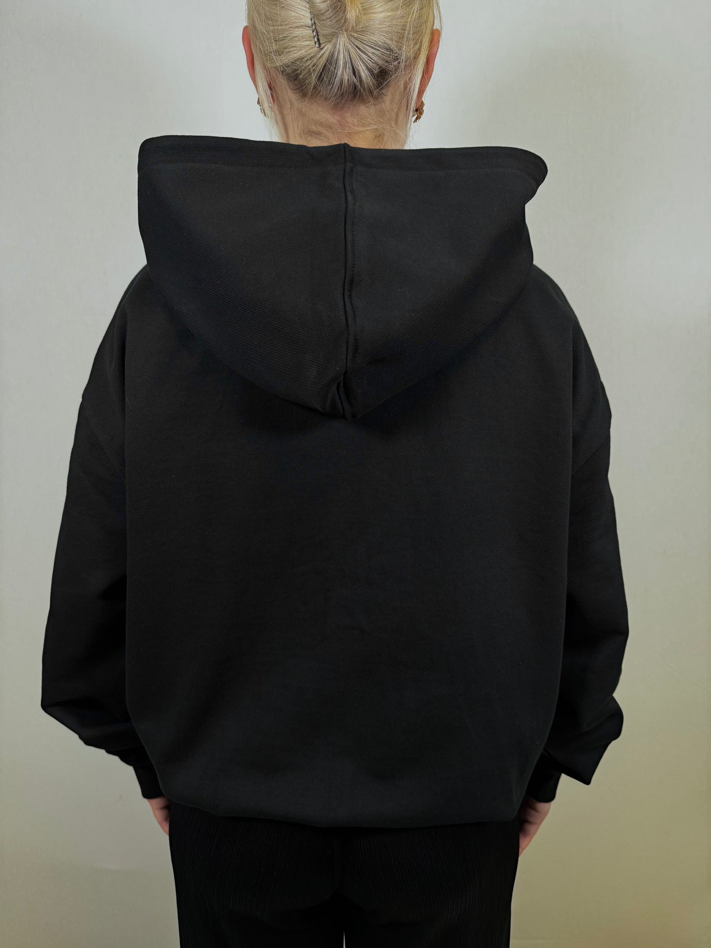 ZIP HOODIE BLACK VELOSE