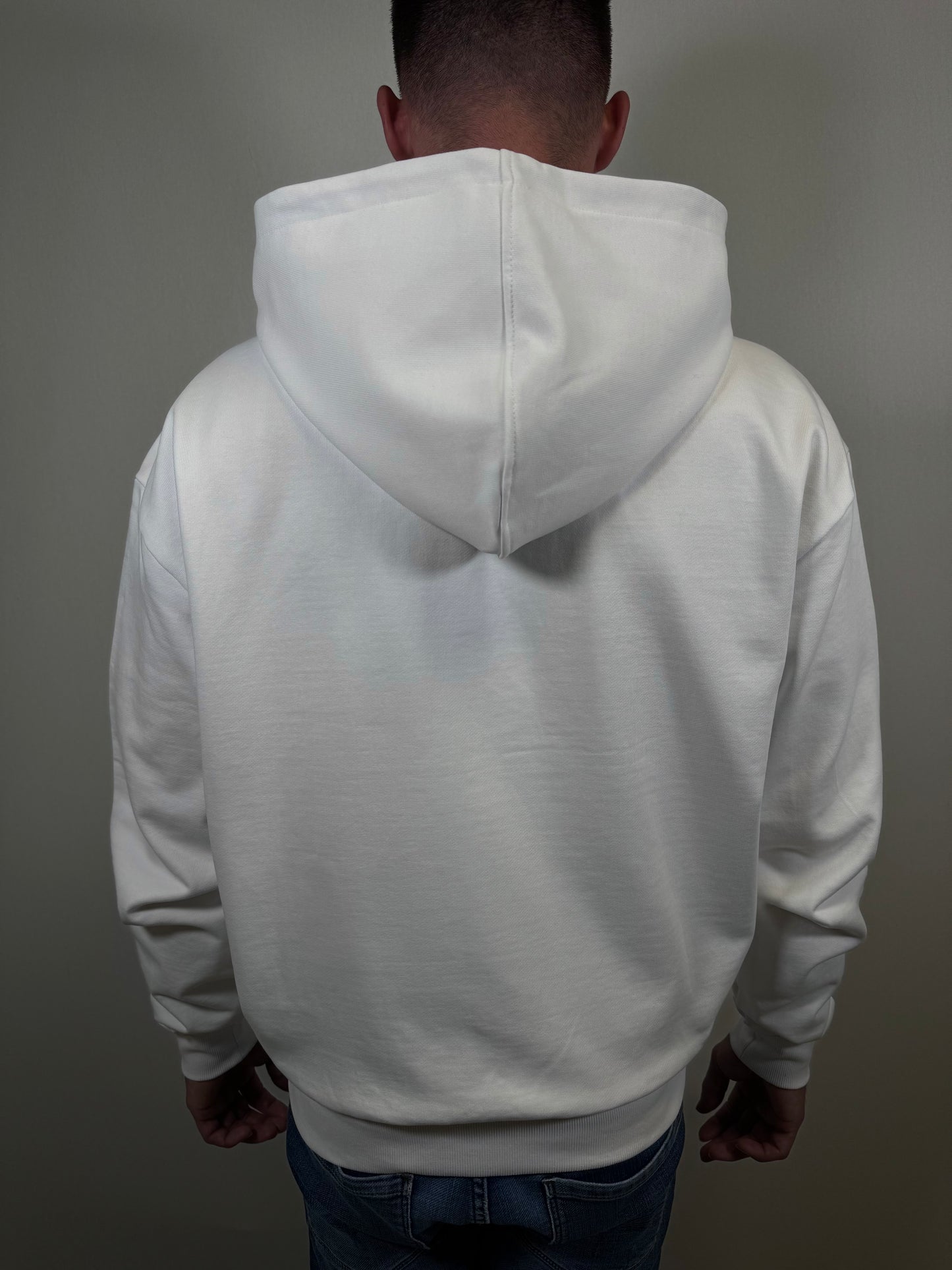 ZIP HOODIE WHITE VELOSE