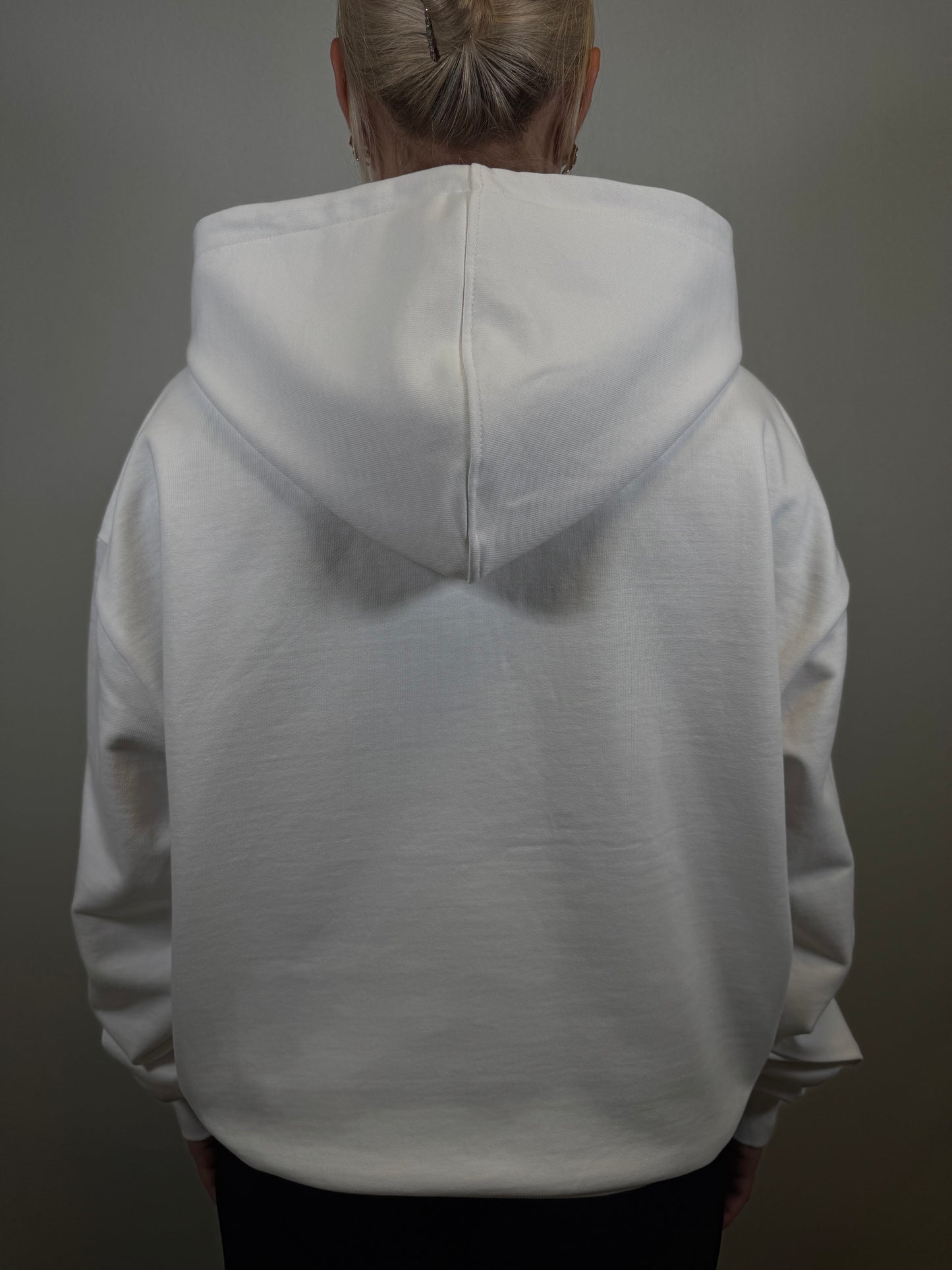 ZIP HOODIE WHITE VELOSE