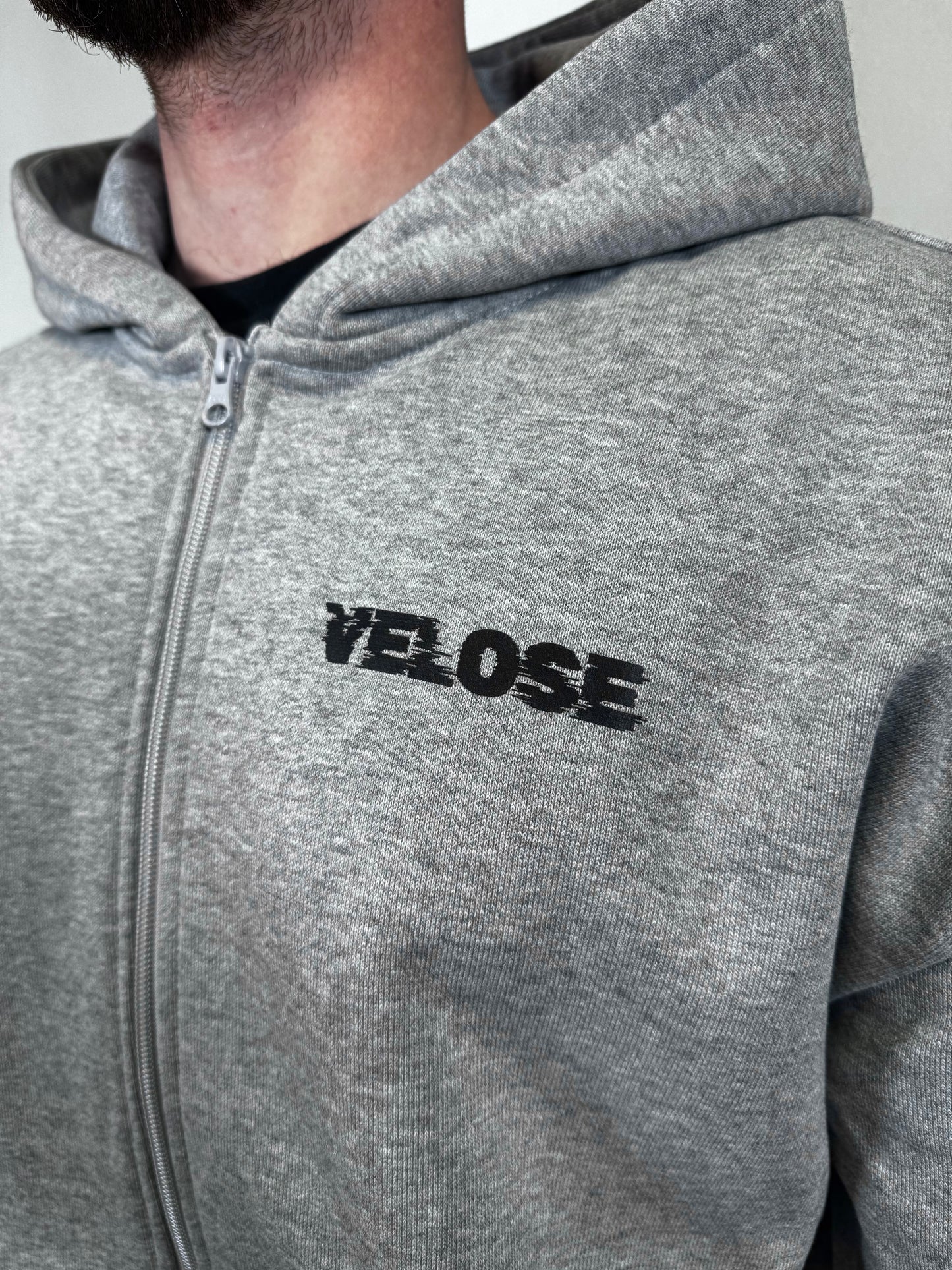 ZIP HOODIE GRAY VELOSE
