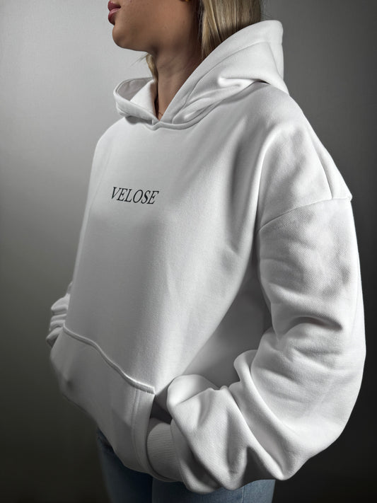 VELOSE HOODIE BASIC WHITE
