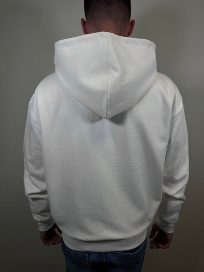 ZIP HOODIE WHITE VELOSE