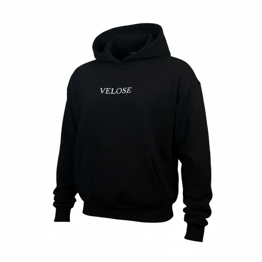 VELOSE HOODIE BASIC BLACK MEN